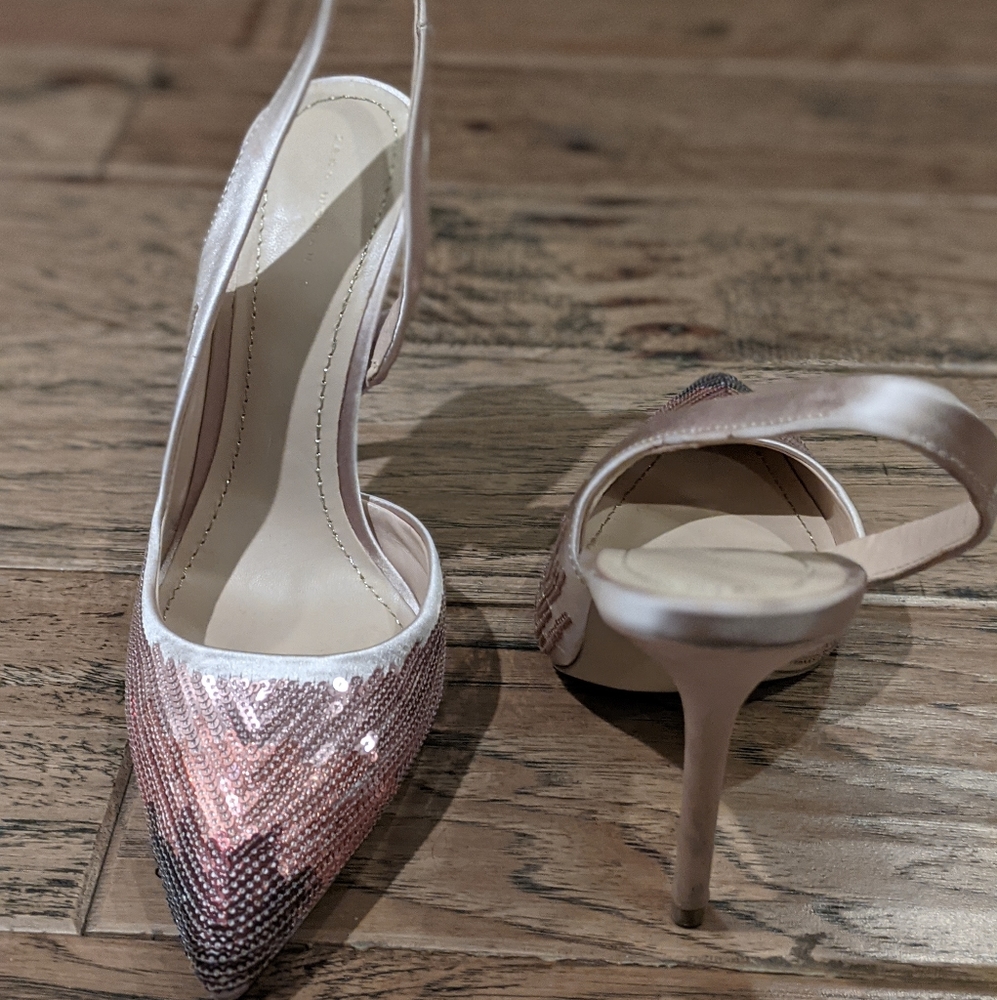 Zara Sequin Heels - Picture 2 of 2